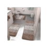Bsmathom Juego de alfombras de baño de 4 piezas con