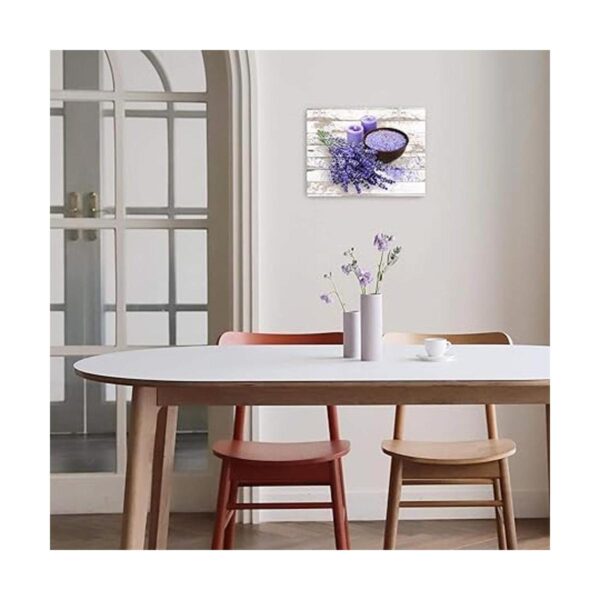 Lienzo de lavanda púrpura para baño pintura para pared