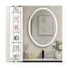 BuLife Espejo de baño LED ovalado de 32 x 24 pulgadas_2