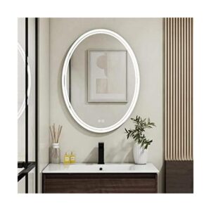 BuLife Espejo de baño LED ovalado de 32 x 24 pulgadas_1