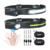 COSOOS 2 linternas recargables para faros delanteros y_1