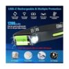 COSOOS Linterna recargable para faros delanteros LED y_5