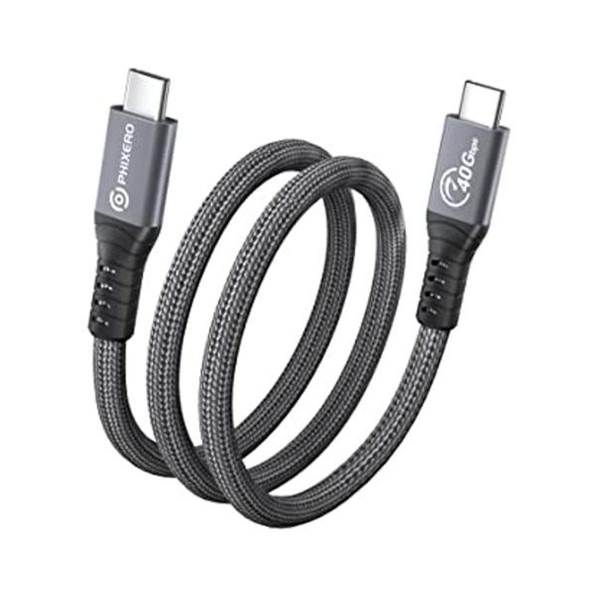 Cable compatible con cable Thunderbolt 4 de 1 pie cable