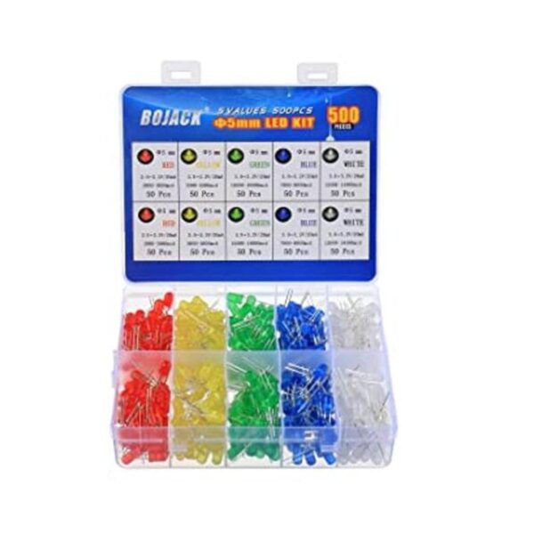 BOJACK 5 colores 500 piezas de luces LED de diodo de_1