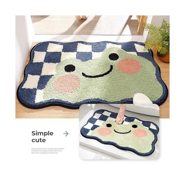 Linda alfombra de baño extra suave absorbente