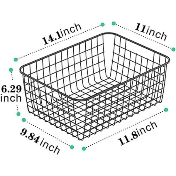 HDYOUDO Cesta de almacenamiento de alimentos de alambre de_3