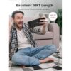 Cable USB C a USB C de 90 grados de 10 pies JSAUX de 60 W_4