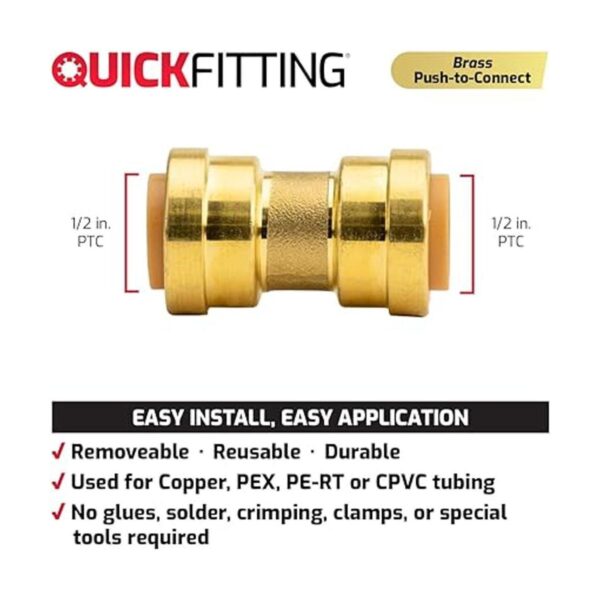 QUICK FITTING Acoplamiento recto de 12 pulgada_2