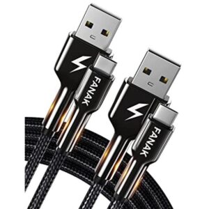 Paquete de 2 cables USB C de 6.6 pies carga rápida QC3.0_1