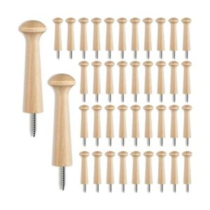 Pastillas de madera roscadas de madera de 2.9 pulgadas de