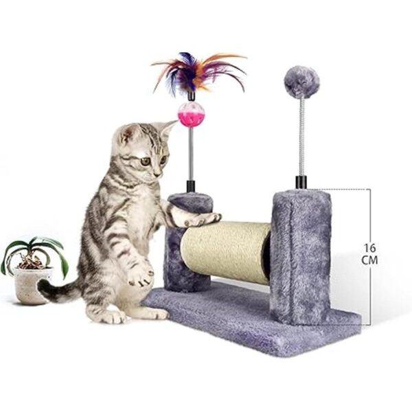 ROYPET Rascador con juguete juguetón para gatito bueno_4