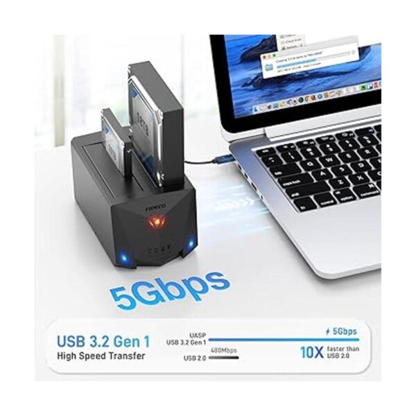 FIDECO USB 3.2 Gen 1 a estación de acoplamiento de disco_2