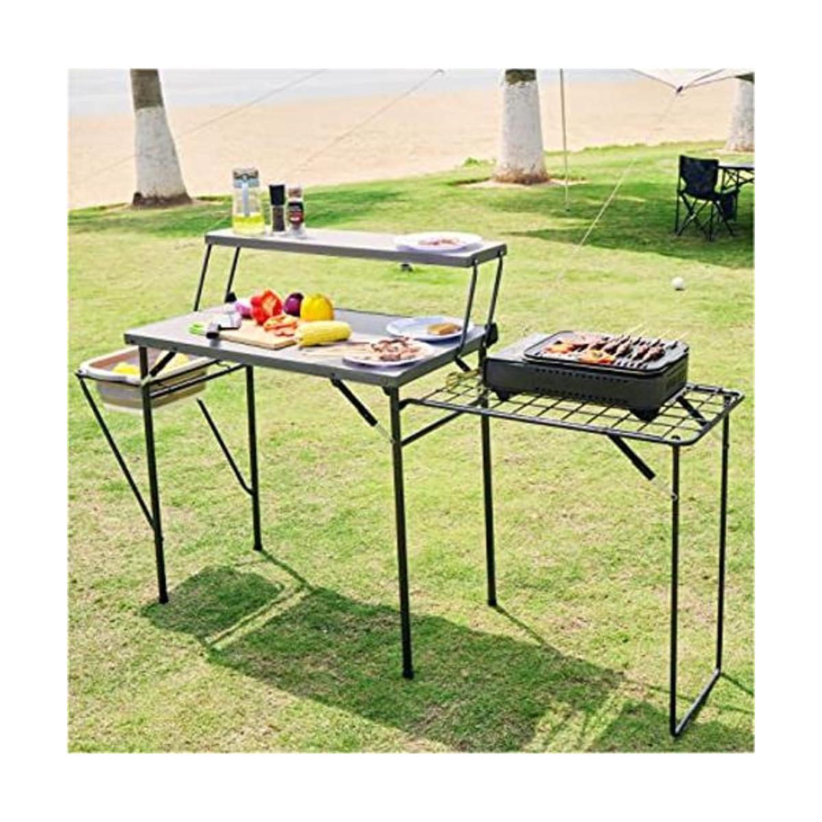 Maarch Mesas plegables para acampar al aire libre mesa de