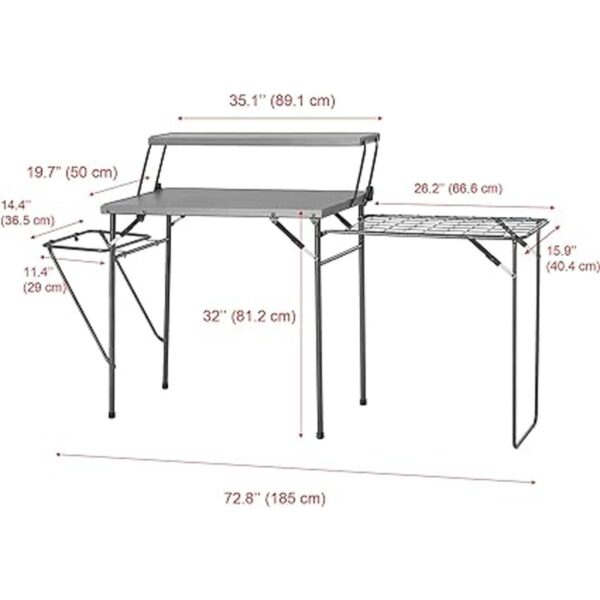 Maarch Mesas plegables para acampar al aire libre mesa de_2