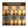 BesLowe Lámparas de mesa de granja de 2 luces táctiles_3