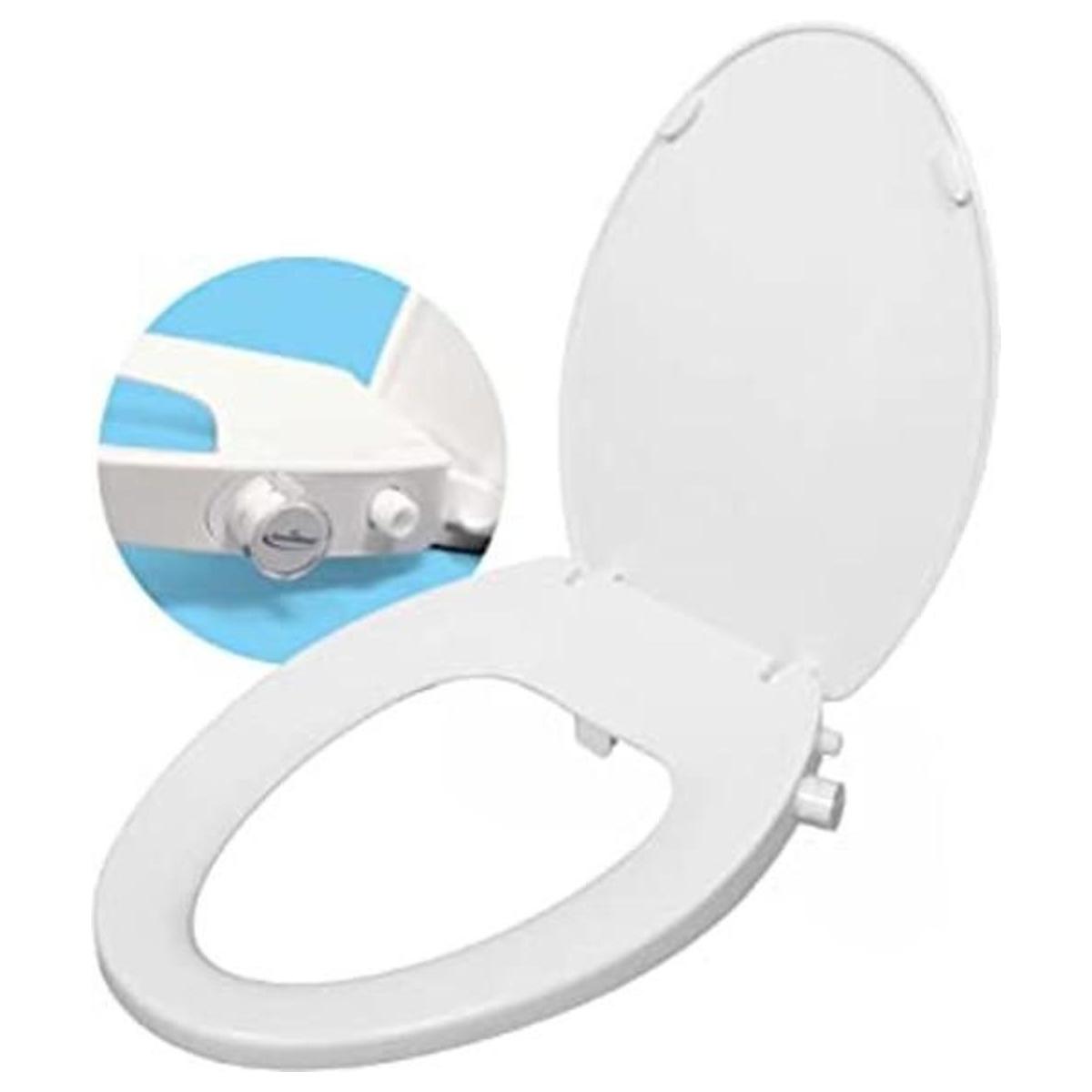 GenieBidet Stealth Asiento alargado para bidé Boquillas