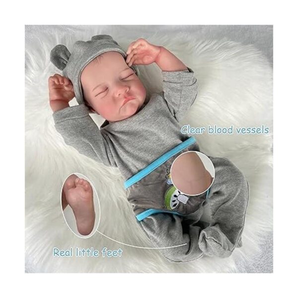 Reborn Baby Boy Muñecas de bebé Reborn realistas de 17_3