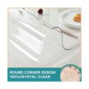 Protector redondo de mesa de PVC transparente de 18_5