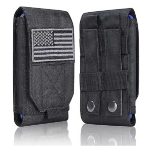 Heyqie Funda táctica negra Molle para teléfono celular_1