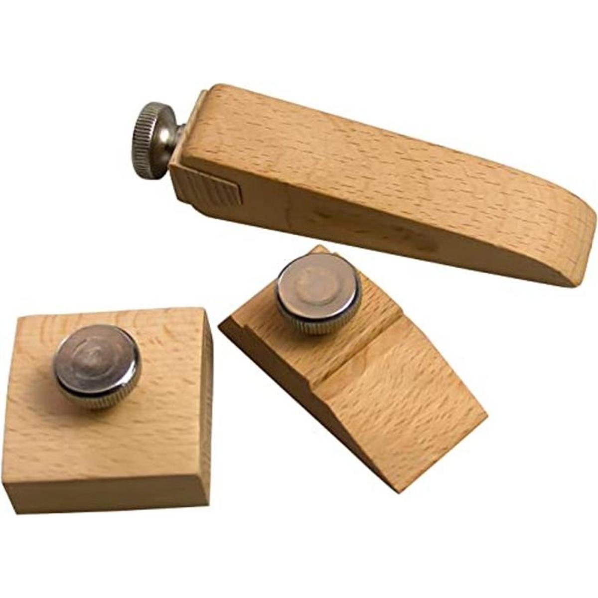 KVMORZE Juego de 3 bloques de papel de lija de madera