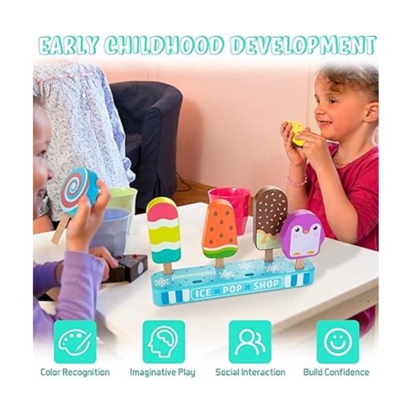 HELLOWOOD Juego de juegos de simulación de madera para_3