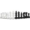 Marblous Krafts Juego de ajedrez blanco y negro de 15_6