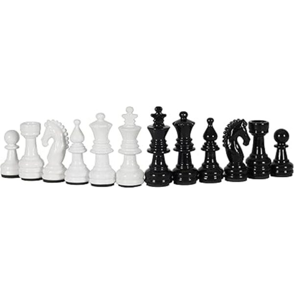 Marblous Krafts Juego de ajedrez blanco y negro de 15_6
