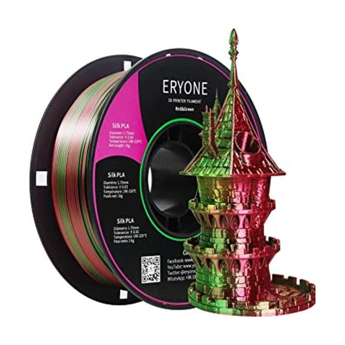 ERYONE Filamento de seda de doble color PLA para impresora