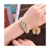 CdyBox Reloj de pulsera de perlas para mujer esfera_2