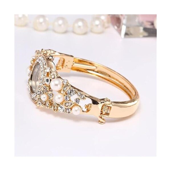 CdyBox Reloj de pulsera de perlas para mujer esfera_4
