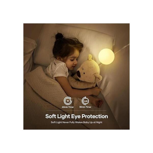Luz nocturna para niños lámpara de guardería recargable_3