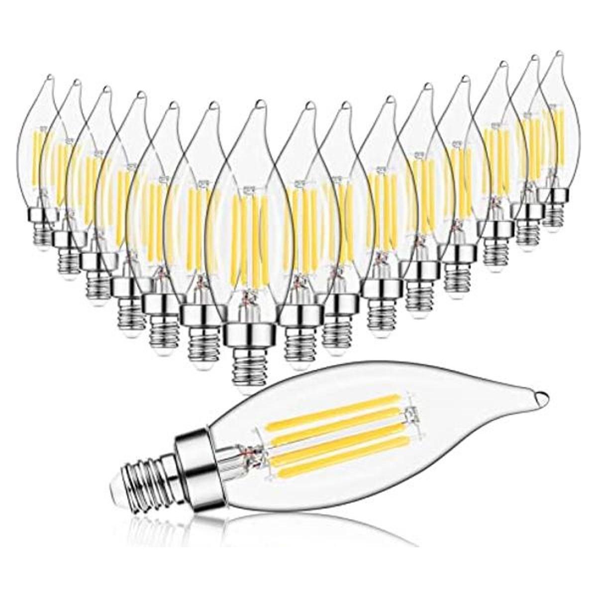 Bombilla de candelabro E12 de 60 W bombillas LED