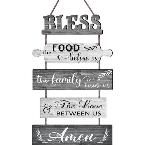 Buecasa Bless the Food Before Us Decoración de pared de_1