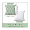 Hexagram Juego de 4 fundas de almohada verdes de 18 x 18_6