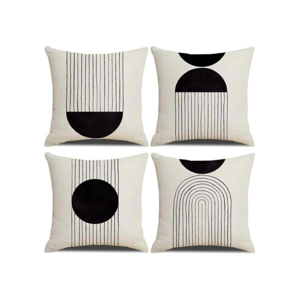IcosaMro Juego de 4 fundas de almohada bohemias de 18 x 18