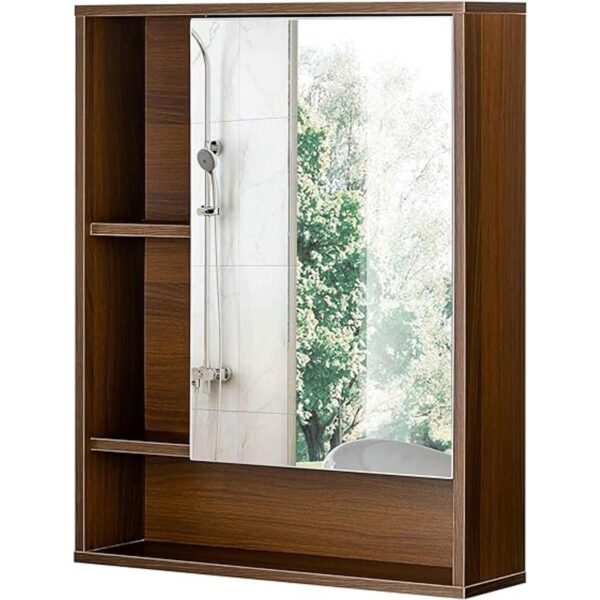 ChooChoo Gabinete de espejo de pared para baño botiquín_6