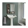 ChooChoo Gabinete de espejo de pared para baño botiquín_4