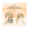 BNOSDM Rabbit Scratch Toy Wooden Natural Sisal Rope Rabbit