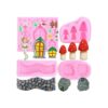 Mujiang Enchanted Juego de 4 moldes de silicona para_1