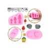 Mujiang Enchanted Juego de 4 moldes de silicona para_2