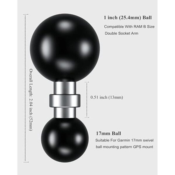 BRCOVAN Adaptador de bola de 1 pulgada0.984 in a 0.669 in_3