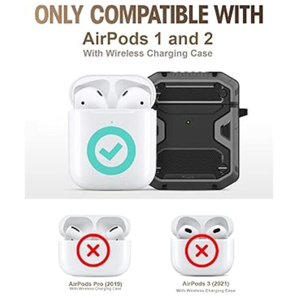 Koaichi Compatible con la funda AirPods funda protectora