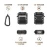 Koaichi Compatible con la funda AirPods funda protectora