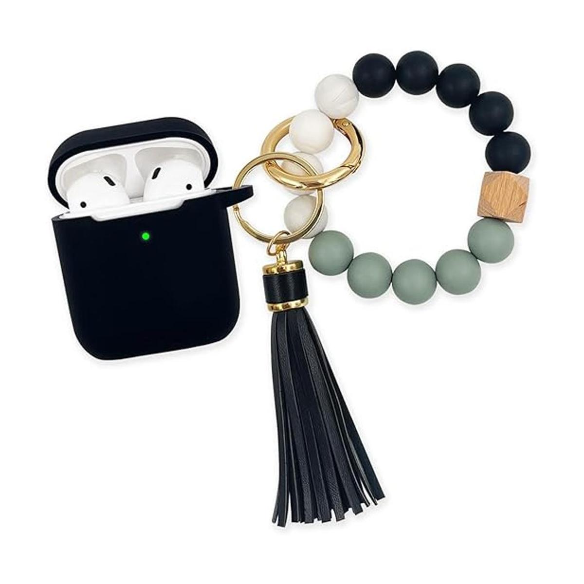 KOUJAON Funda protectora de silicona suave con llavero de