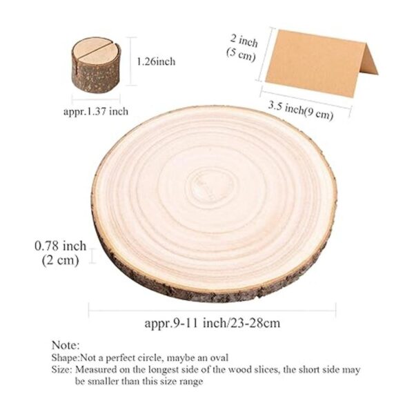 Caydo 10 piezas grandes de madera de Paulownia de 9 a 11