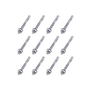 Glarks 12 anclajes de cuña de 12 x 434 chapados en_1