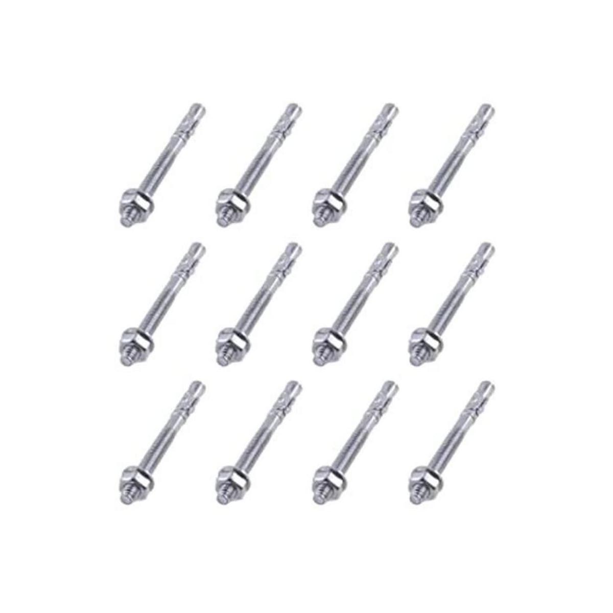 Glarks 12 anclajes de cuña de 12 x 434 chapados en