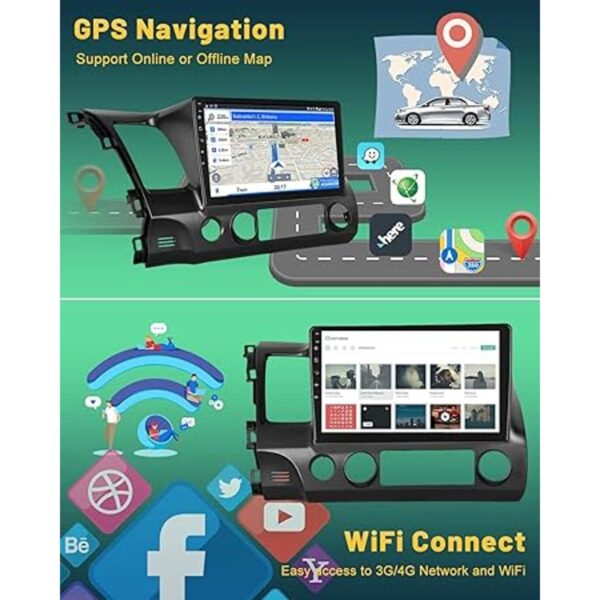 Para Honda Civic Radio 20062011 Android 11 Car Stereo con_4