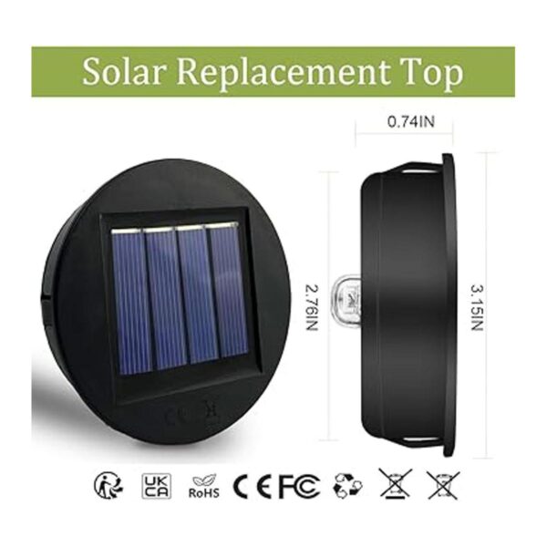 Piezas de repuesto de luz solar paquete de 2 luces