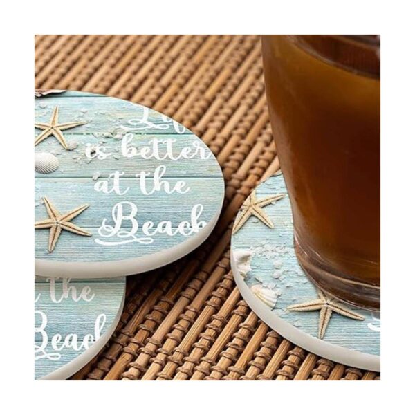 Pznen Life is Better at The Beach Posavasos para